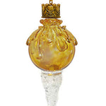 Golden Snowball Icicle Ornament Keepsake Urn