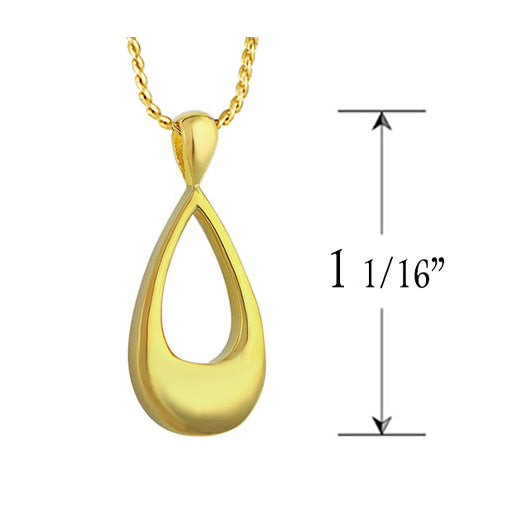 Precious Tears 10KT or 14KT Gold Cremation Jewelry Urn - SHIPS NOW