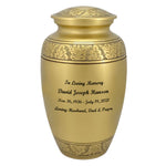Gold Winged Companion Urns Heart Base Urns for Mom And Dad