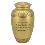 Gold Winged Companion Urns Heart Base Urns for Mom And Dad