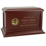 Golf Club Medallion Wood Cremation Urn