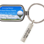 Golf Memorial Keychain Urn