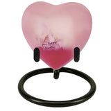 Petals Gone But Not Forgotten Heart Keepsake Urn - Stand Option