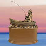 Gone Fishing Cremation Adult Fisherman Urn - Free Engraved Plate