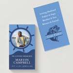 Gone Fishing Photo Memorial Cards - Funeral  Cards - Celebration of Life Cards