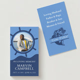 Gone Fishing Photo Memorial Cards - Funeral  Cards - Celebration of Life Cards