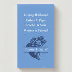 Gone Fishing Photo Memorial Cards - Funeral  Cards - Celebration of Life Cards