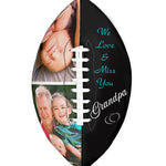 Double Photo Football Cremation Urn