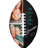Double Photo Football Cremation Urn