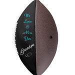 Double Photo Football Cremation Urn
