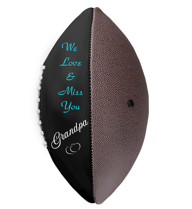 Double Photo Football Cremation Urn