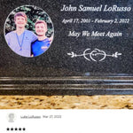 Black Photo Granite Large Adult or Medium Urn