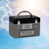 Toolbox Gray Keepsake Urn -  Free Crossed Wrenches or Hammers Plate 