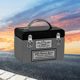 Toolbox Gray Keepsake Urn -  Free Crossed Wrenches or Hammers Plate 