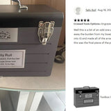 Toolbox Gray Adult Cremation Urn - Free Crossed Wrenches or Hammers Plate