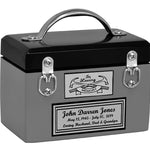 Toolbox Gray Keepsake Urn -  Free Crossed Wrenches or Hammers Plate 