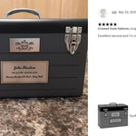 Toolbox Gray Adult Cremation Urn - Free Crossed Wrenches or Hammers Plate