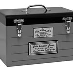 Toolbox Gray Adult Cremation Urn - Free Crossed Wrenches or Hammers Plate