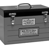 Toolbox Gray Adult Cremation Urn - Free Crossed Wrenches or Hammers Plate