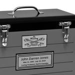 Toolbox Gray Adult Cremation Urn - Free Crossed Wrenches or Hammers Plate