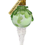Green Snowball Icicle Ornament Keepsake - Love Charms® Option