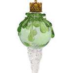 Green Snowball Icicle Ornament Keepsake Urn