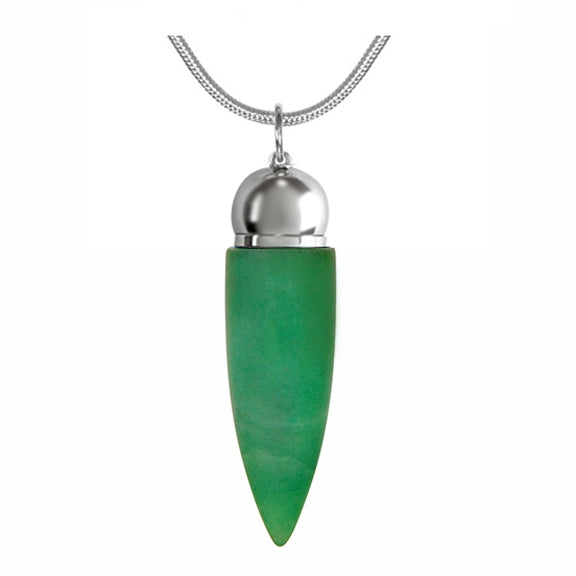 Green Aventurine Cremation Jewelry Urn