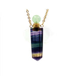 Green Rainbow Crystal Ash Necklace Urn - Love Charms® Option