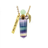 Green Rainbow Crystal Ash Necklace Urn - Love Charms® Option