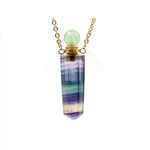 Green Rainbow Crystal Ash Necklace Urn - Love Charms® Option