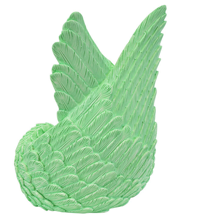 Green Angel Wings Keepsake Urn