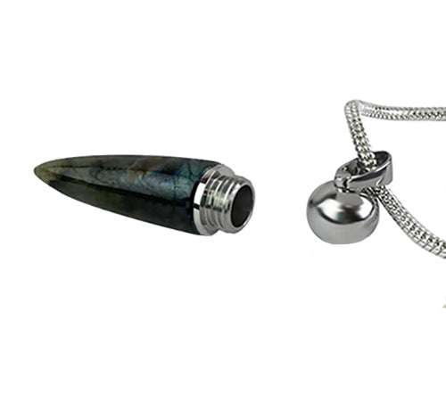 Tourmaline Crystal Cremation Jewelry Urn 
