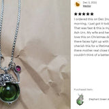Elephant Head Green Glass Ash Pendant Urn - Love Charms™ Option
