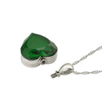 Emerald Heart Precious Stainless Ash Urn