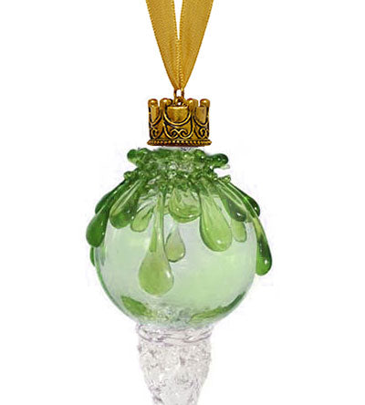 Green Snowball Icicle Ornament Keepsake Urn