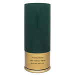 Green Shotgun Shell Medium Urn - Holds Half of an Adult's Ashes - Engraving Option
