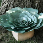 Sage Peaceful Petal® Flower Water Burial Adult or Companion Urn - Pink Butterfly Option