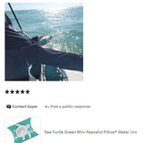 Sea Turtle Green Mini Peaceful Pillow® Water Burial Urn - Set of 2 