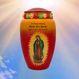 Guadalupe Medium or Adult Cremation Urn - Tribute Wreath™ - Pro Personalization - Burial Vault Option