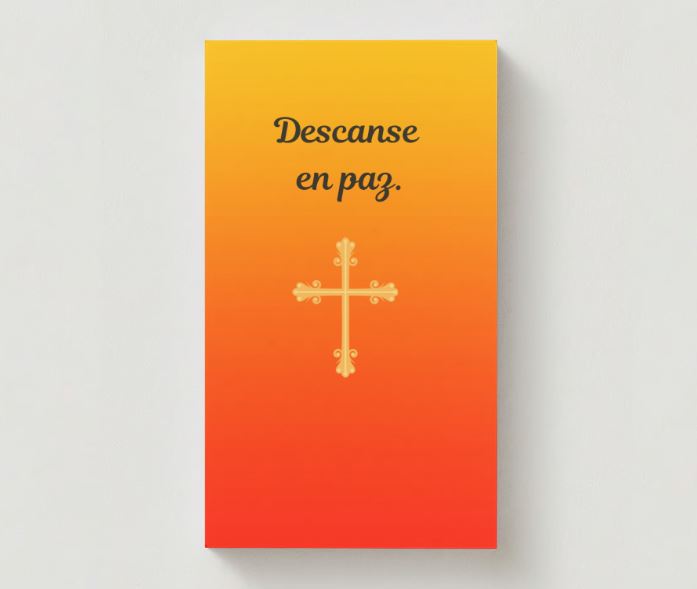 Guadalupe Memorial Cards - Funeral  Cards - Celebration of Life Cards