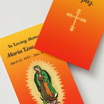 Guadalupe Memorial Cards - Funeral  Cards - Celebration of Life Cards