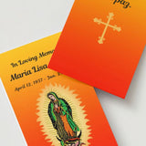 Guadalupe Memorial Cards - Funeral  Cards - Celebration of Life Cards