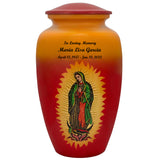 Guadalupe Medium or Adult Cremation Urn - Tribute Wreath™ - Pro Personalization - Burial Vault Option