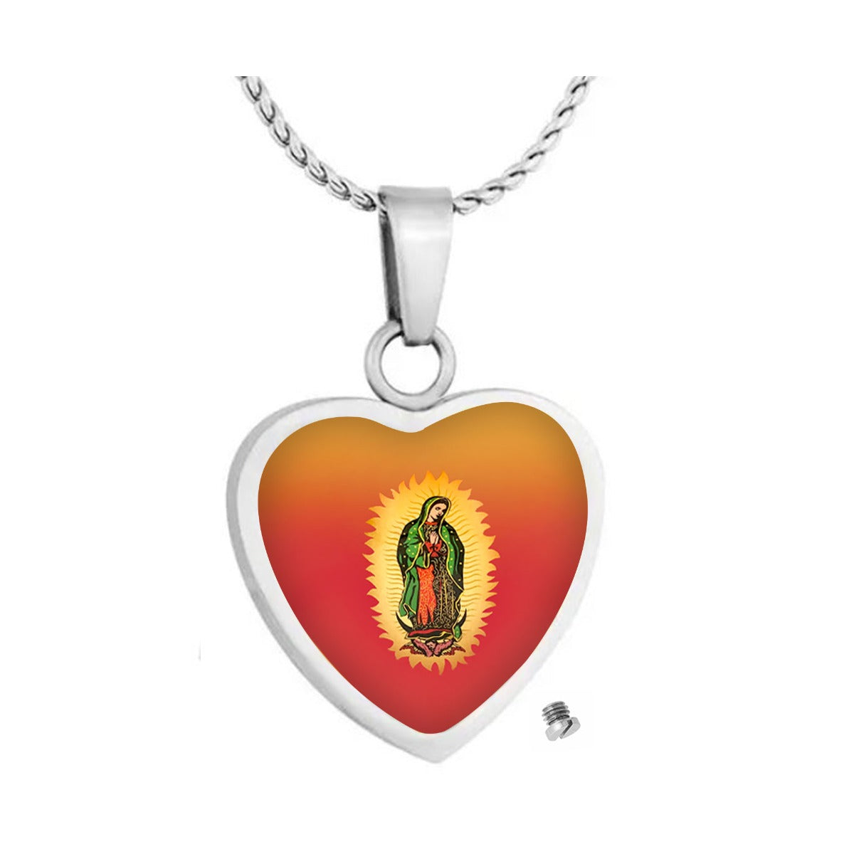 Guadalupe Heart Jewelry Urn - Love Charms® Option