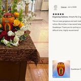 Guadalupe Medium or Adult Cremation Urn - Tribute Wreath™ - Pro Personalization - Burial Vault Option