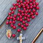Our Lady of Guadalupe Rosary Necklace Urn