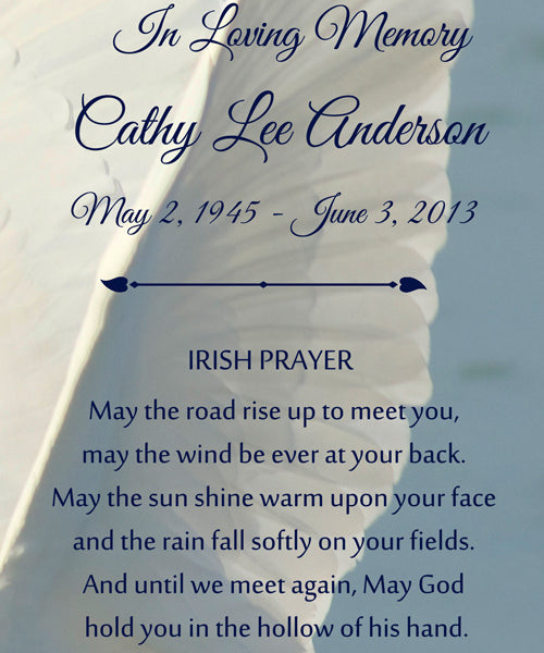 Irish Prayer Poem Urn