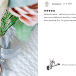 Electric Guitar Cremation Jewelry Urn - Love Charms® Option
