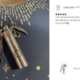 Drum Cylinder Pendant Urn - Love Charms™ Option