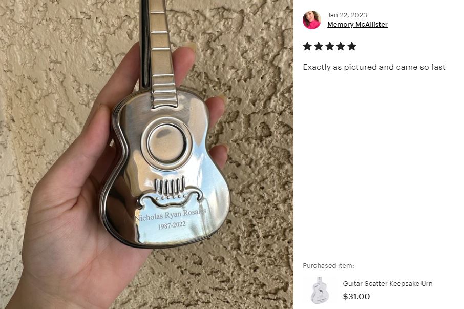 Guitar Keepsake Urn